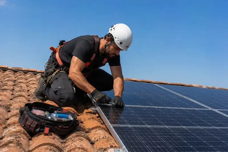 Maintenance et monitoring de panneaux solaires à Uzein