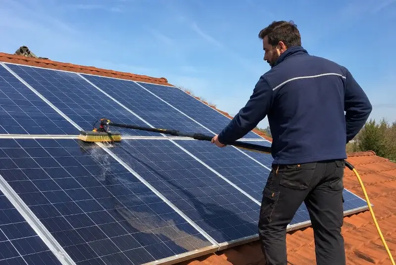 Nettoyage et entretien de panneaux solaires à Uzein